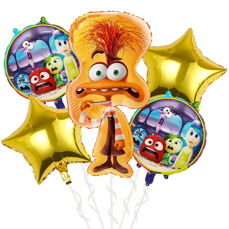 Inside Out Foil Balloon Set Kids Birthday Party Decoration 5pcs 10pcs 33