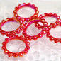10Pcs 42mm Balsam Pear Ring Lace Acrylic Beads UV Scratch Resistant 6