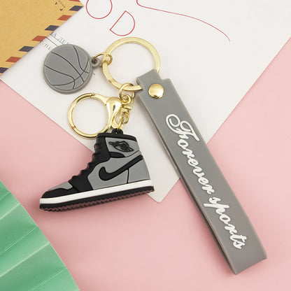 Shoe Sneaker Keychain PVC Soft Rubber Basketball Charm 7