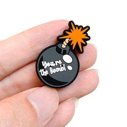 20Pcs Silicone Focal Beads Simulated Bomb With Fuse Detail 5