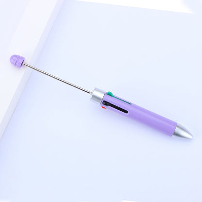 Four-Color Beadable Ballpoint Pens Bullet Tip 1.0mm DIY Craft Supplies 24