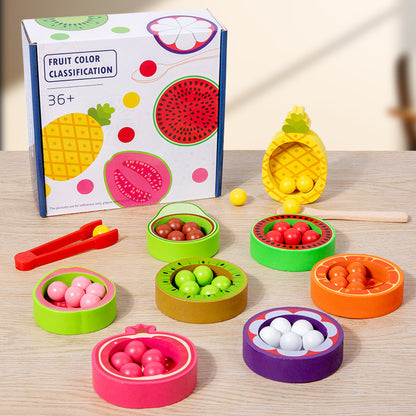 Wooden Montessori Toys Fruit Color Classification for Toddlers 2