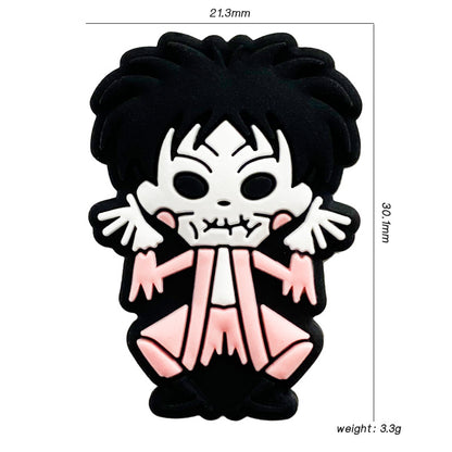 20pcs Silicone Focal Beads Clown Character Sitting Pose