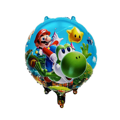 Super Mario Foil Balloons Party Decoration Set 5pcs 25