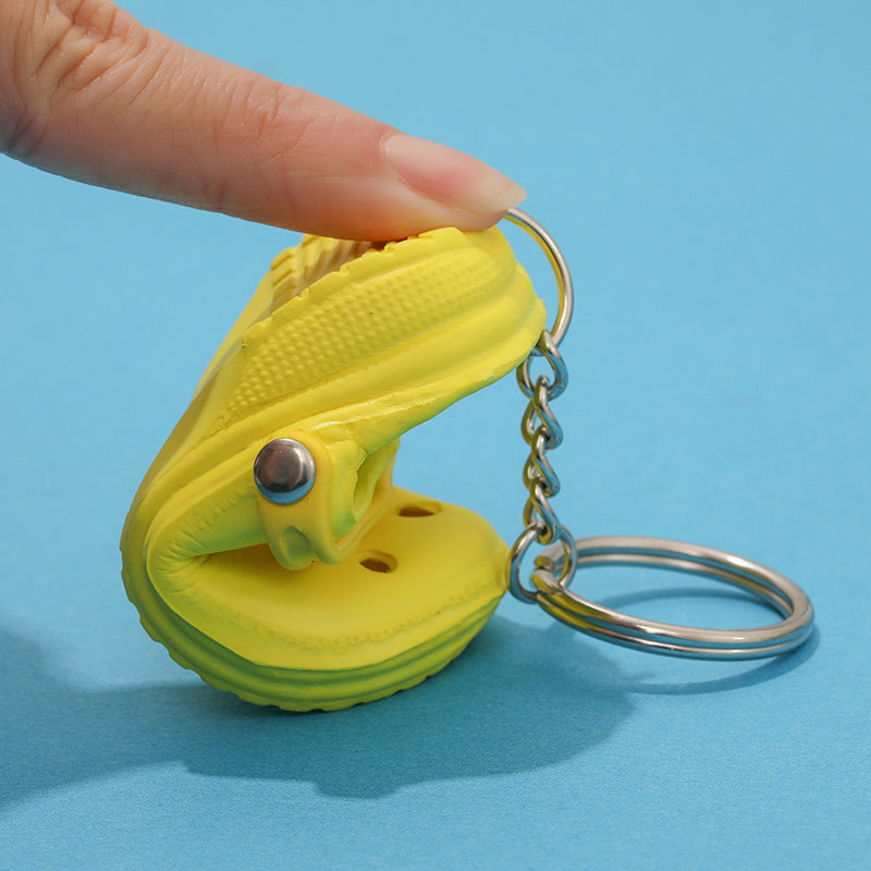 Plastic Slipper Keychain Mini Shoe Charm 4