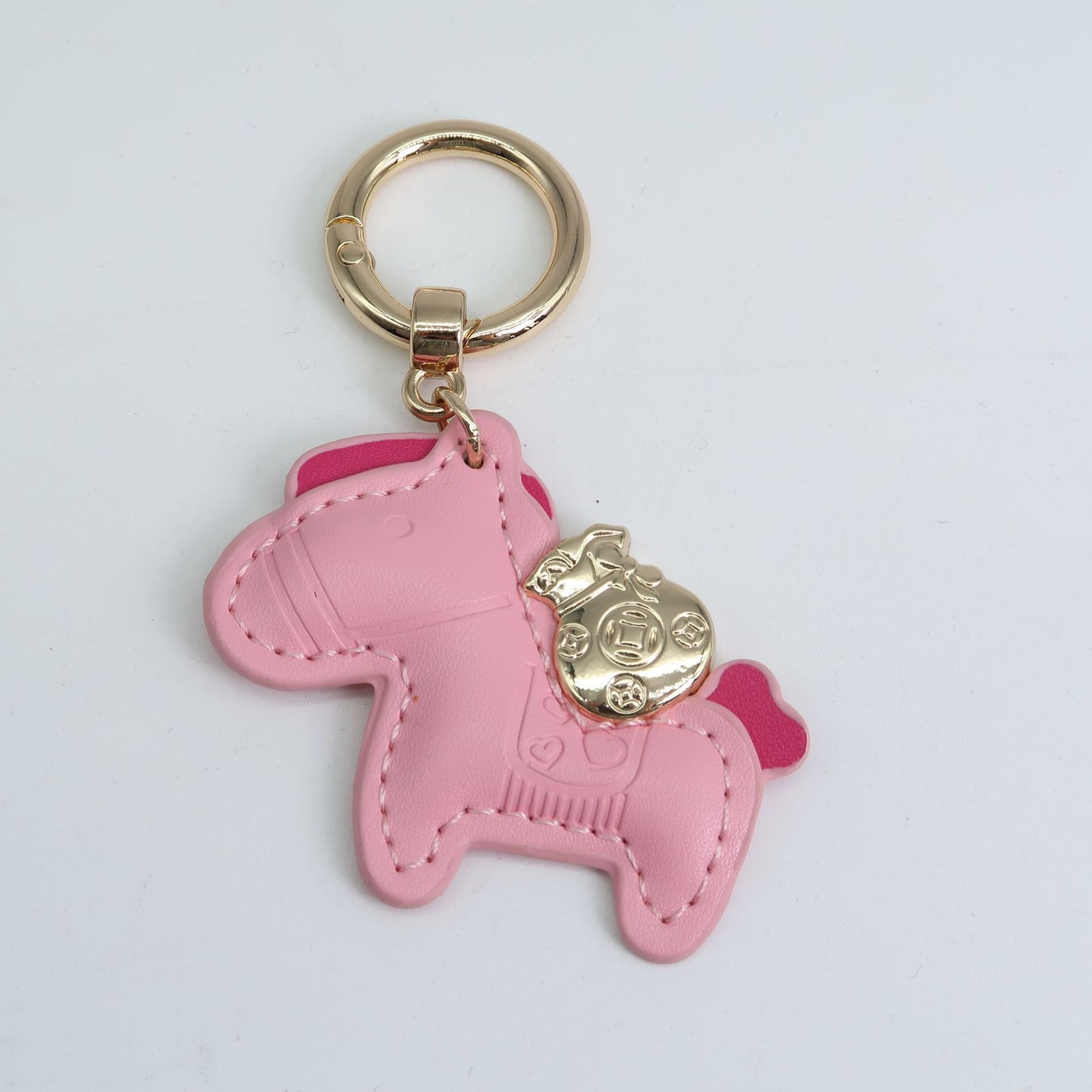 Pony Leather Keychain Cute Animal Charm for Bags and Keys 11