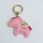 Pony Leather Keychain Cute Animal Charm for Bags and Keys 11