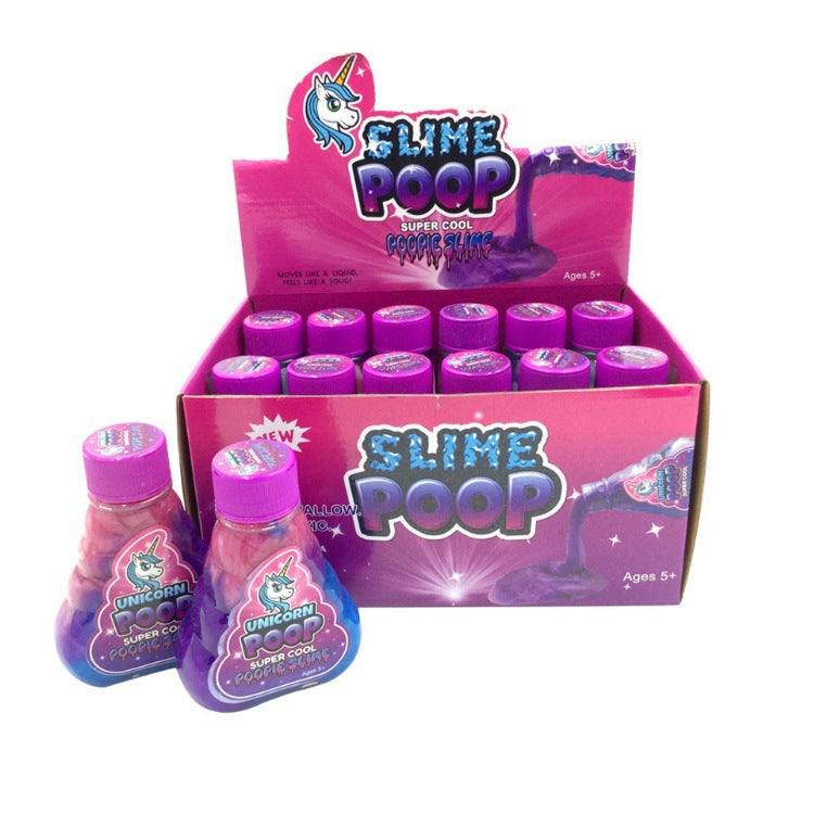 Unicorn Poop Slime Toy Color Mixed Slime Bottle 8x11cm 4