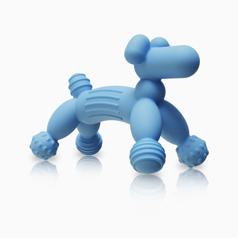 Silicone Baby Teething Toy Balloon Dog Shape for Infant 6