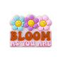 Silicone Focal Beads Flower Children Smiling Face with Rose Red Flower 7