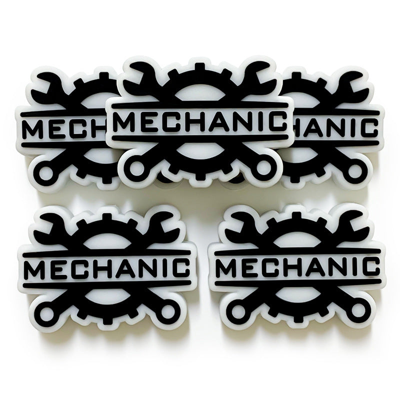 20Pcs Silicone Focal Beads Technician Maintenance With Mechanic Tools Design 2