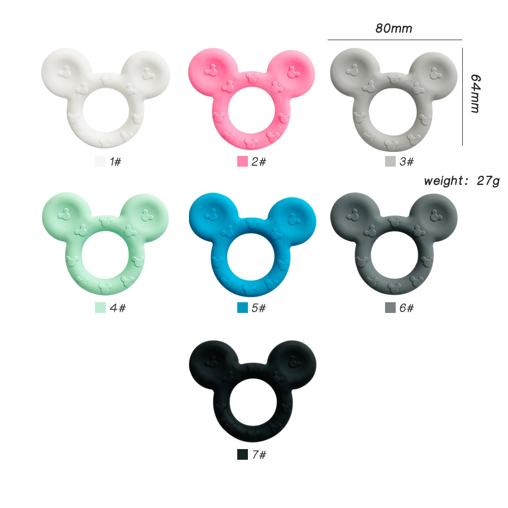 Silicone Mickey Ear Shaped Teething Toy for Baby 2