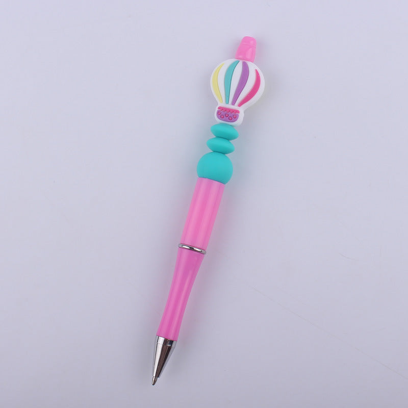 Hot Air Balloon Silicone Beaded Pens Handmade Office School Supplies 10