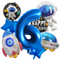 Spaceman Rocket Astronaut Foil Balloon Birthday Party Decoration Set 8