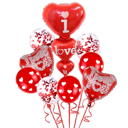 Valentine's Day I Love You Wedding Foil Balloon Set 6