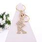 Alloy Diamond Letter Keychain Zinc Alloy Material A to Z Initial 15