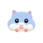 20pcs Silicone Focal Beads Hamster Front Facing Design 11