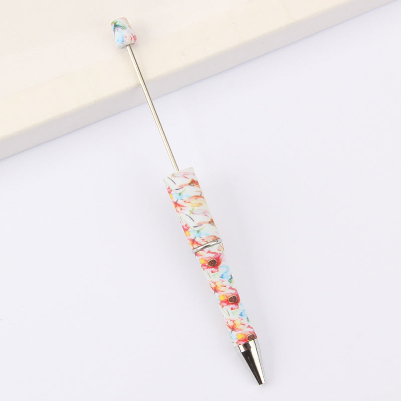 Printed Pattern Beadable Ballpoint Pens DIY Craft Supplies 16