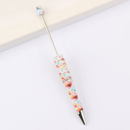 Printed Pattern Beadable Ballpoint Pens DIY Craft Supplies 16