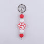 Cartoon Dog Claw Silicone Bead Keychain Charm with Lobster Clasp 7