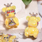 5pcs 22x38mm Crown Bear Acrylic Beads Rhinestone Embellished 11