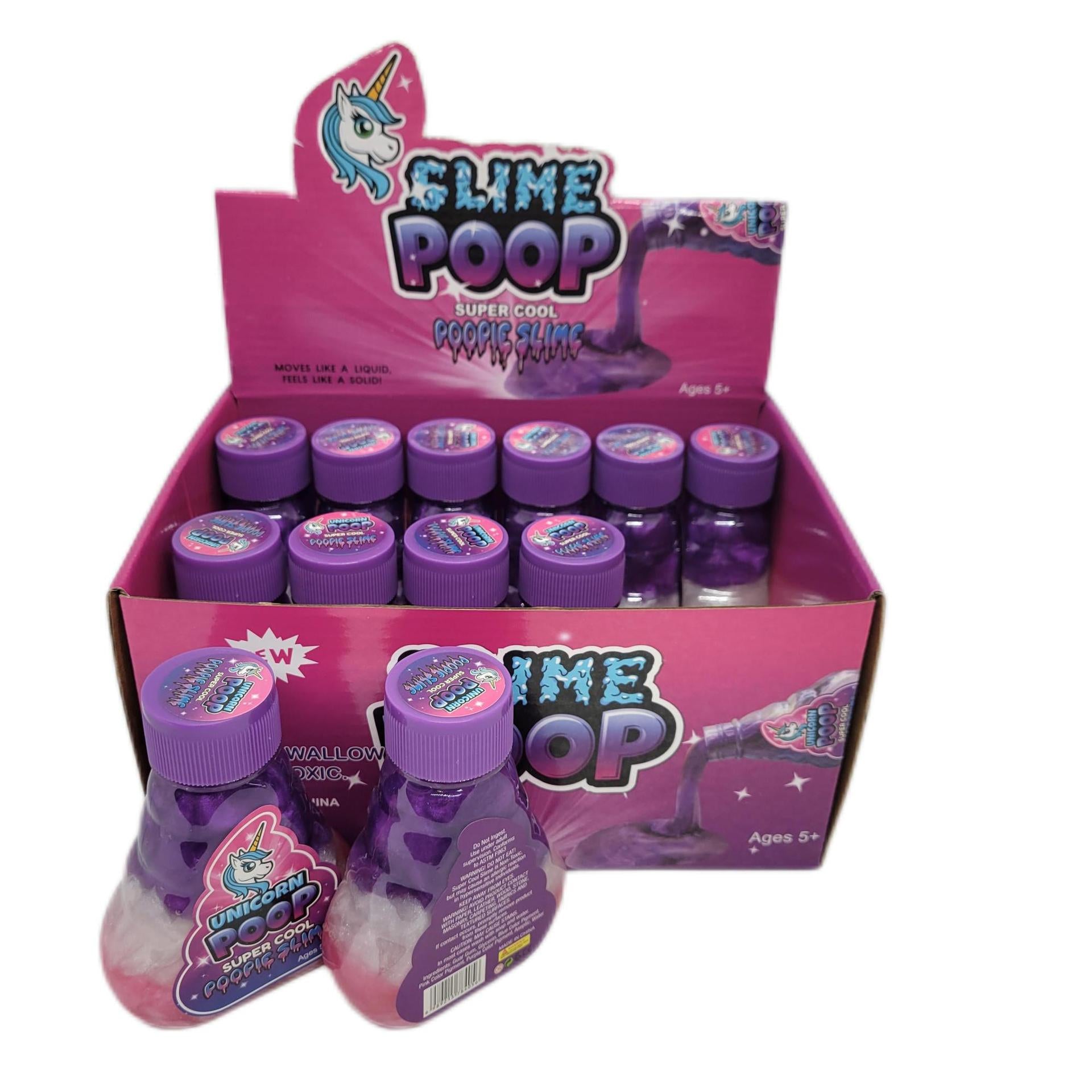 Unicorn Poop Slime Toy Color Mixed Slime Bottle 8x11cm 8