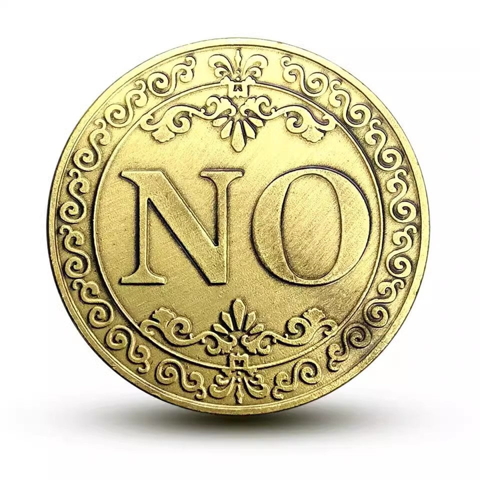 Yes No Decision Coin Novelty Coin 4cm Iron Material 3