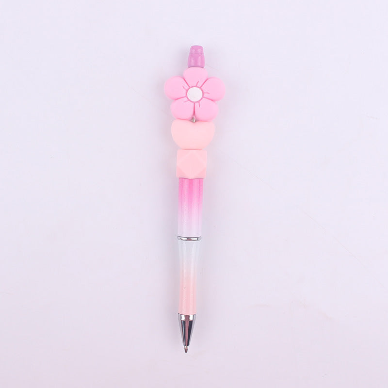 Daisy Flower Silicone Beaded Pens Ballpoint Novelty Handmade Gift 15