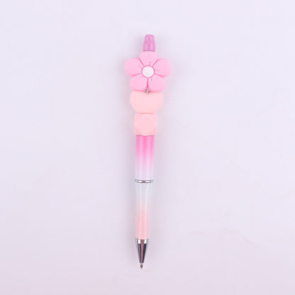 Daisy Flower Silicone Beaded Pens Ballpoint Novelty Handmade Gift 15