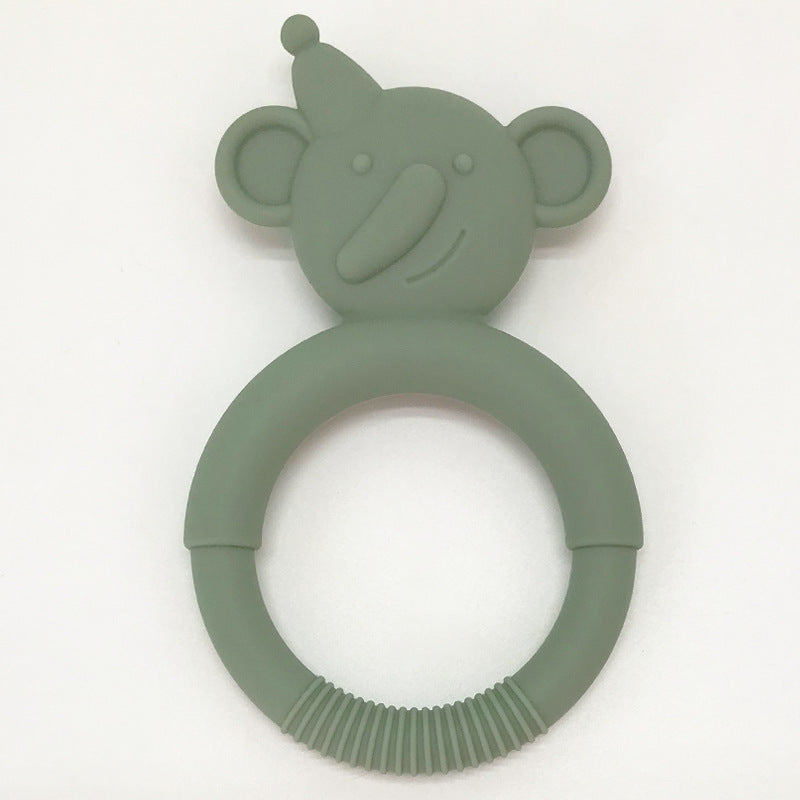 Silicone Baby Teething Toy Snowman Shape 2 Pcs Set 4
