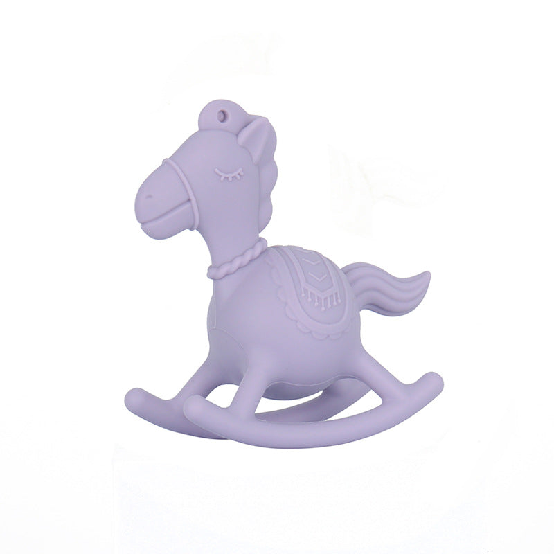Silicone Baby Teething Toy Rocking Horse Sound for Infant 4 Pack 5