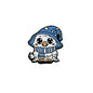 20Pcs Silicone Focal Beads Blue Alien Character Holding Milk Tea Cup 9