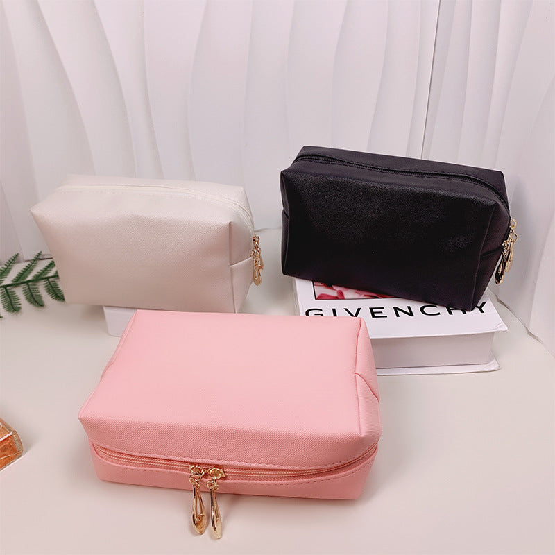 PU Leather Makeup Bag Cosmetic Travel Portable Toiletry Storage Bag 5