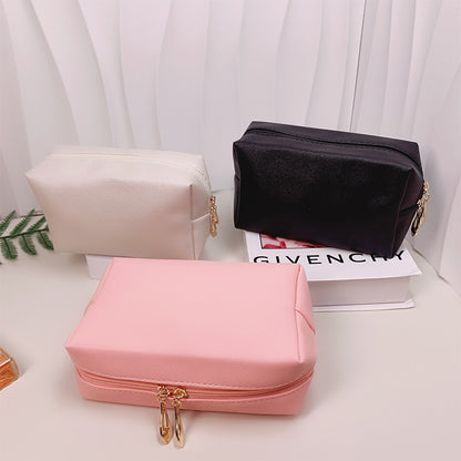 PU Leather Makeup Bag Cosmetic Travel Portable Toiletry Storage Bag 5