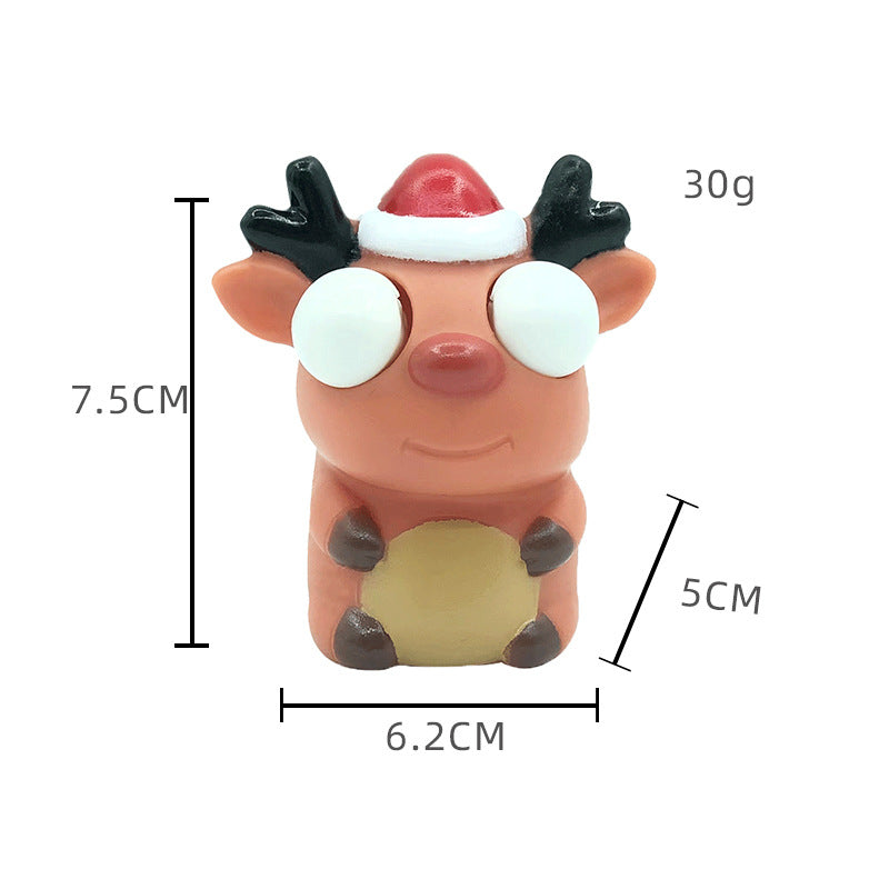 PVC Christmas Eyes Popping Out Squeeze Squishy Toy for Kids and Adults 3
