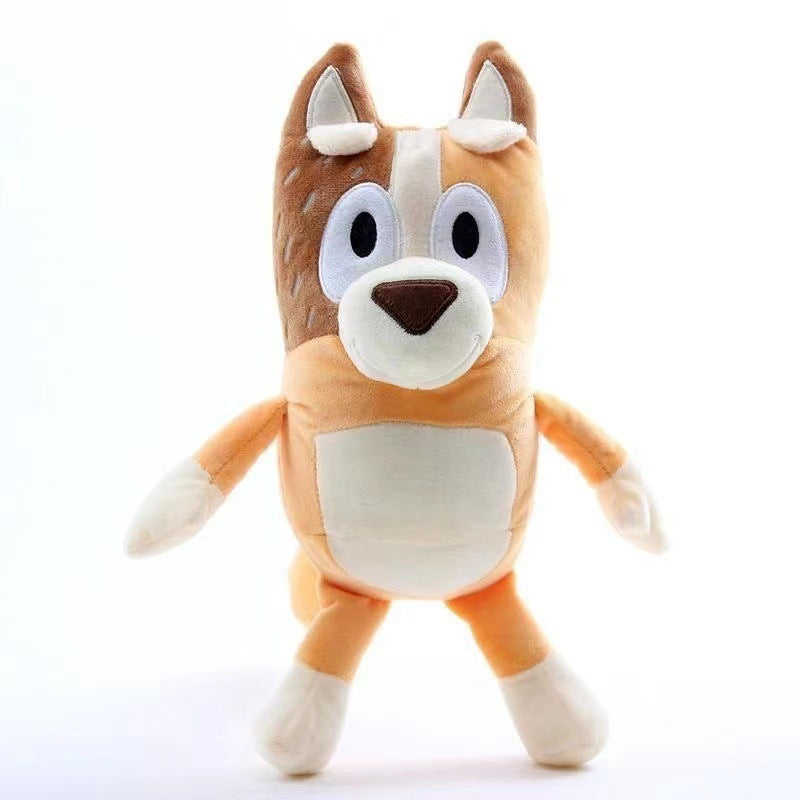 Blue Dog Plush Toy Cartoon Stuffed Animal Doll 28cm 4
