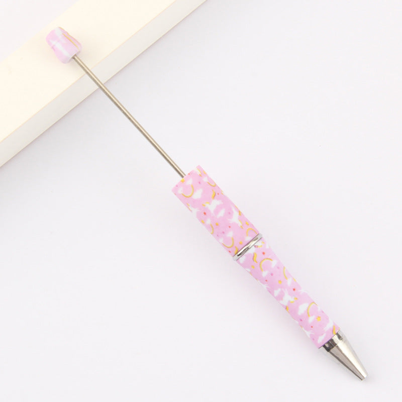 Printed Pattern Beadable Ballpoint Pens DIY Craft Supplies 21