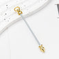 Beadable Bullet Stud Double Head Screw Metal DIY Beaded Rod Craft Supplies 7