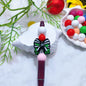 20Pcs Silicone Focal Beads Halloween Car Pumpkin Bow 7