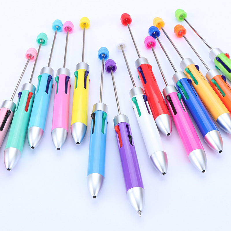 Four-Color Beadable Ballpoint Pens Bullet Tip 1.0mm DIY Craft Supplies 4
