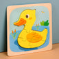 Wooden 3D Animal Puzzle Educational Toy for Kids 15cm 6
