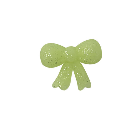 20Pcs Silicone Focal Beads Bow Cross Solid Luminous Design 29