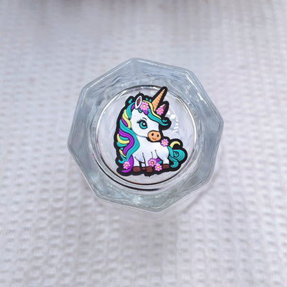 20Pcs Silicone Focal Beads Colorful Unicorn Sitting Pose 10
