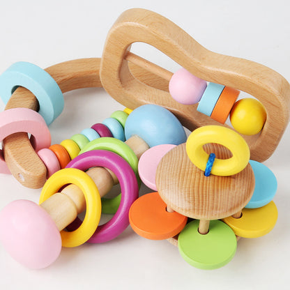 Wooden Hand Bell Montessori Toys Educational Music Equipment 4