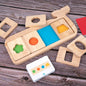 Wooden Montessori Toys Color Shape Matching Puzzle for Toddlers 4