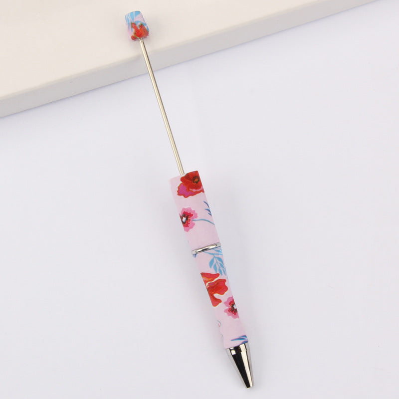Printed Pattern Beadable Ballpoint Pens DIY Craft Supplies 45