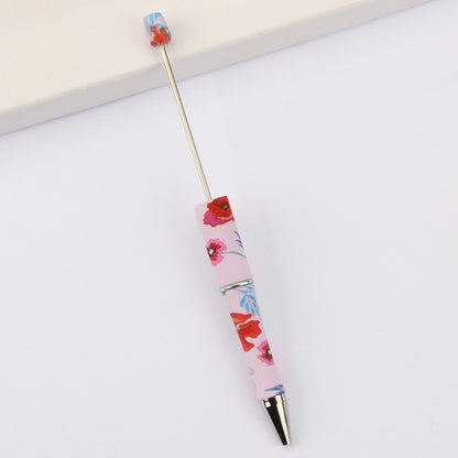 Printed Pattern Beadable Ballpoint Pens DIY Craft Supplies 45