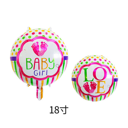 Gender Reveal Foil Balloon Set Baby Shower Party Decoration 50pcs 12