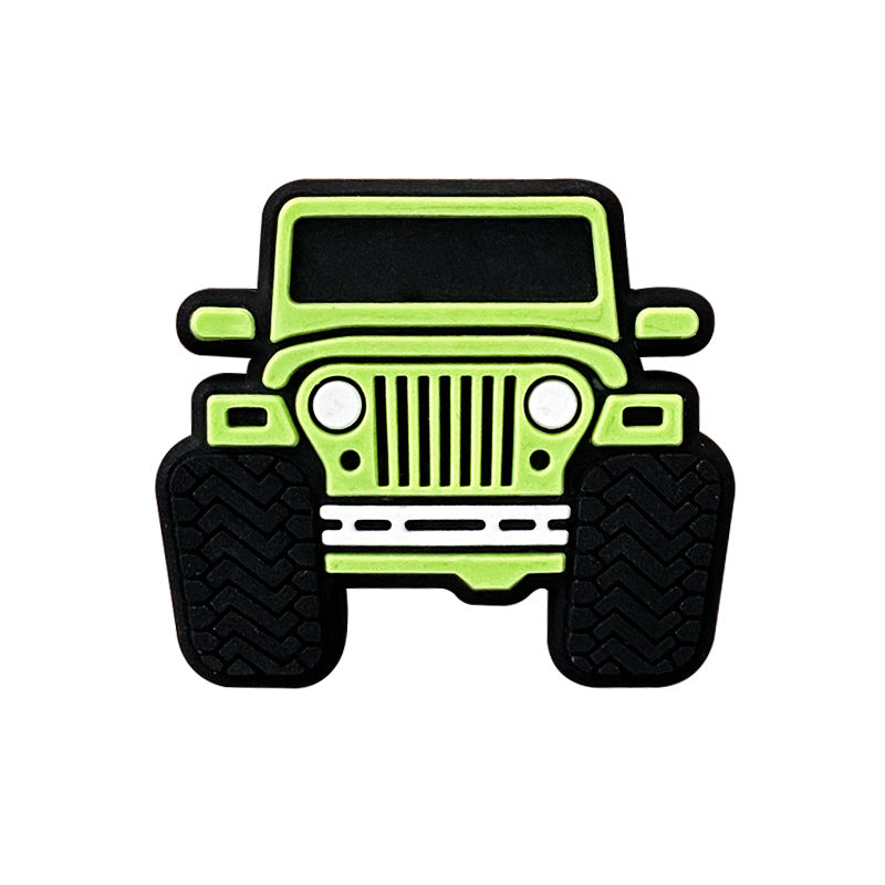 20pcs Silicone Focal Beads Large Cars Front Facing 2