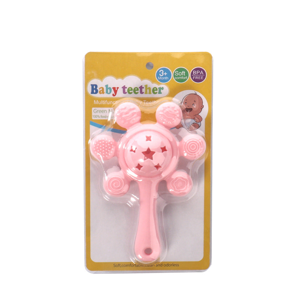 Silicone Teething Toy Palm Rattle Baby Teether 10 Pack 8